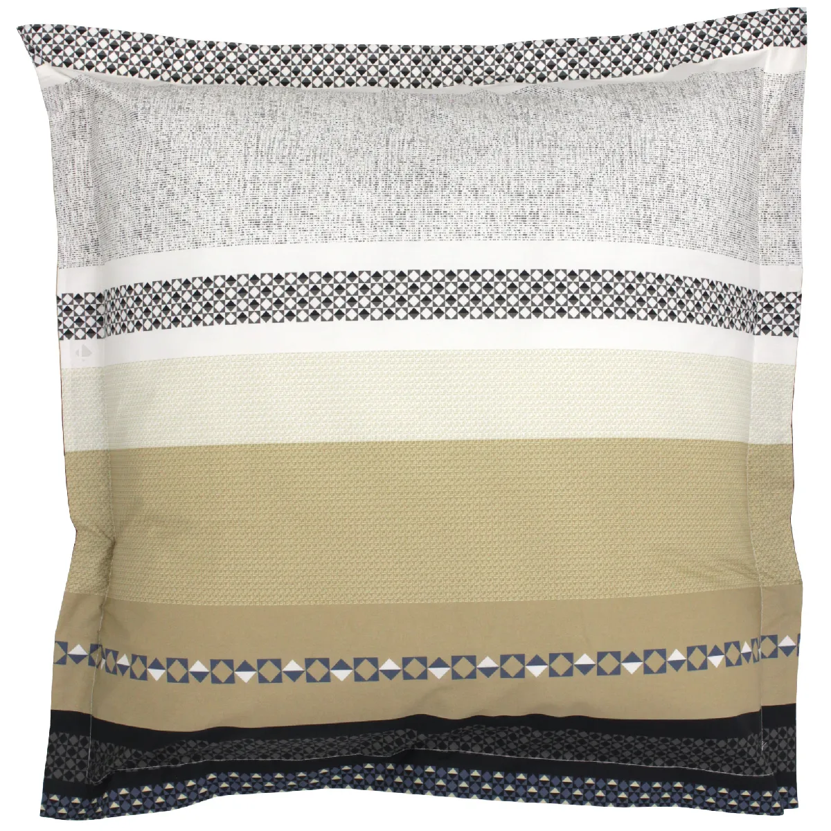 Linnea Taie d'oreiller 65x65 cm percale 100% coton MARLOW acier