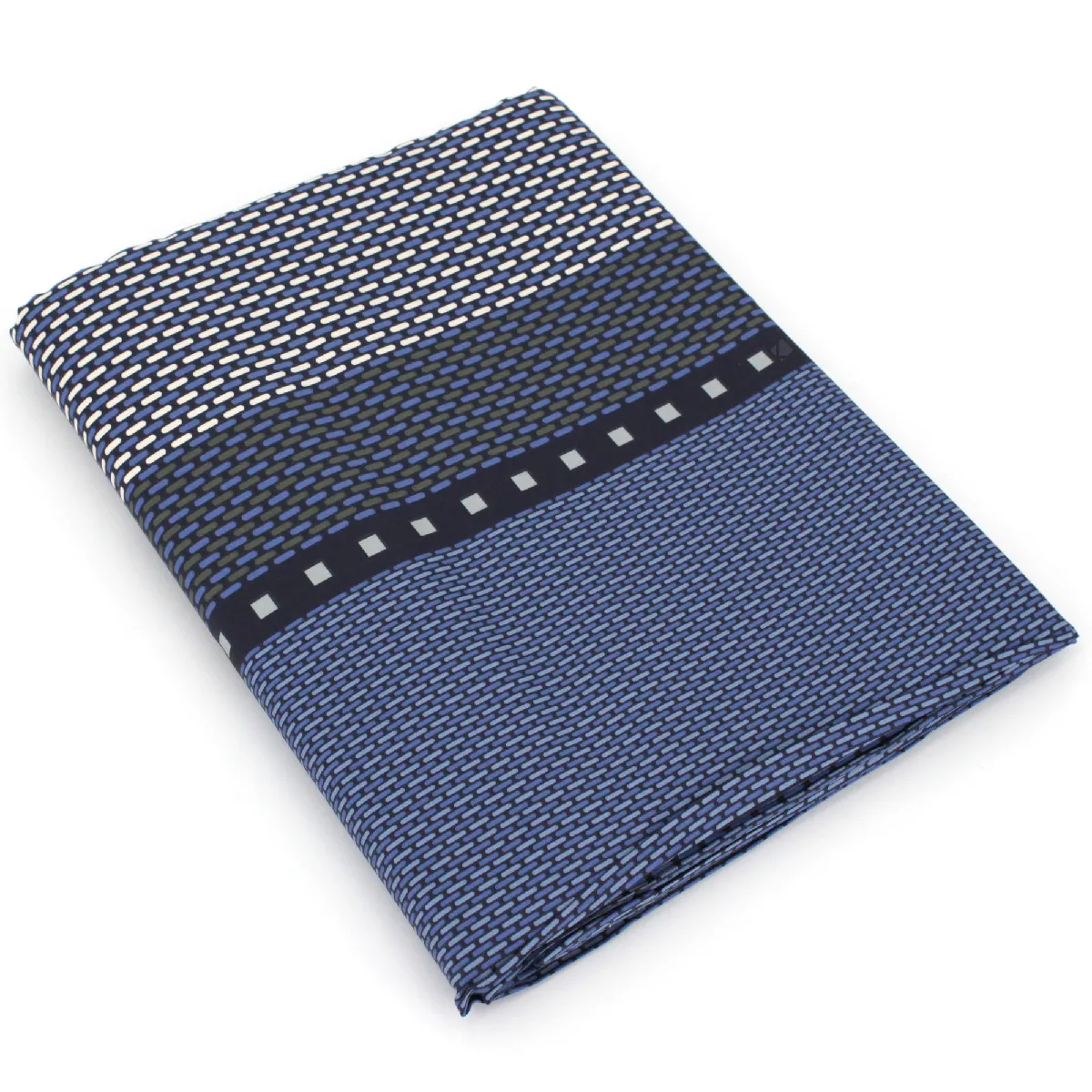 LINNEA  Drap Plat 240x310 cm Satin de Coton Enzo Bleu