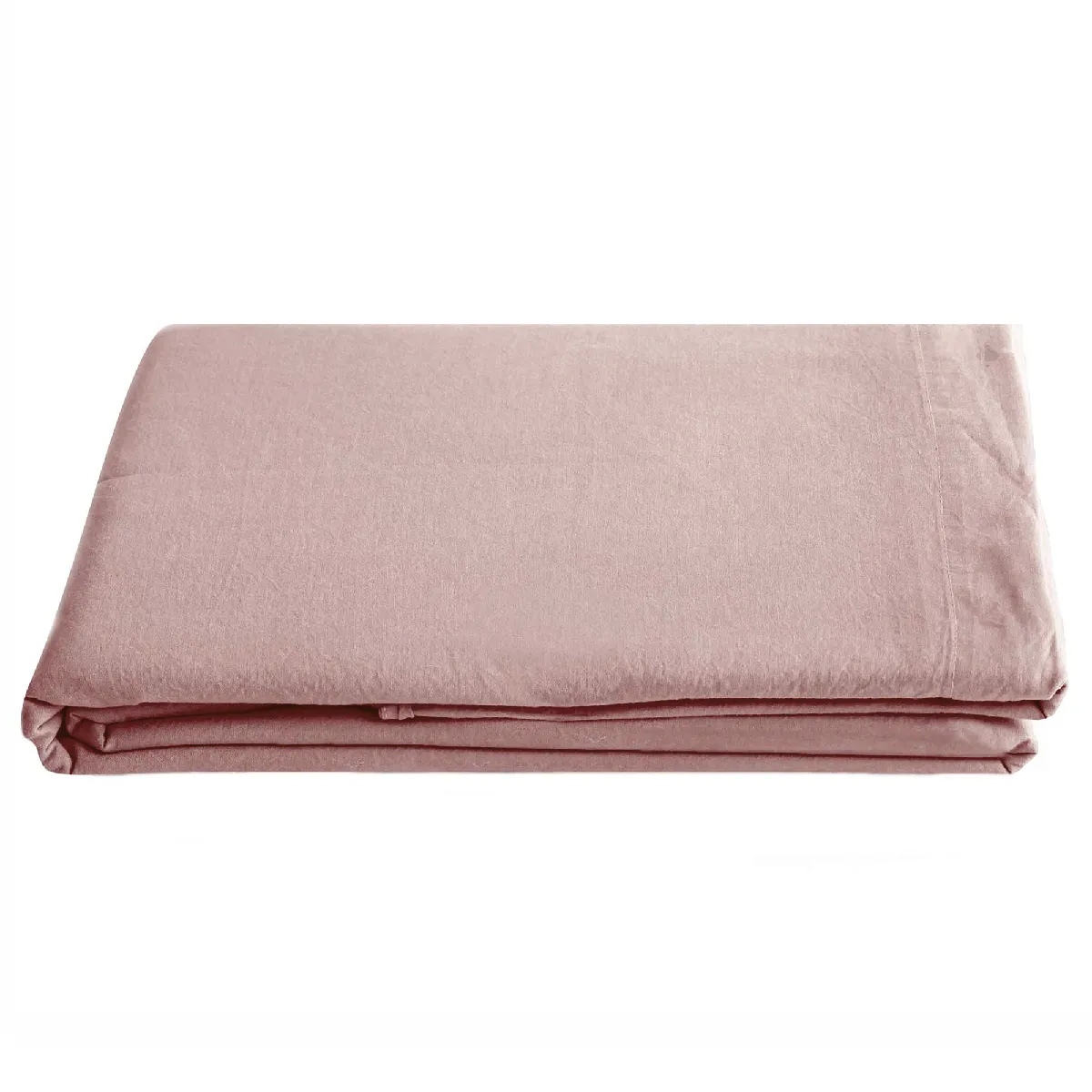 Linnea drap plat Palace en coton lavé - Rose