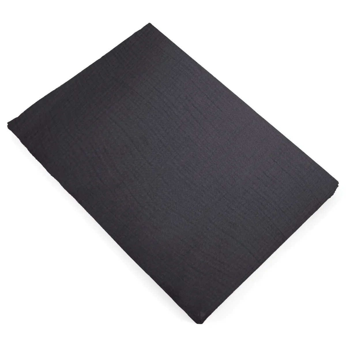 Linnea drap plat coton mousseline Milos - Noir