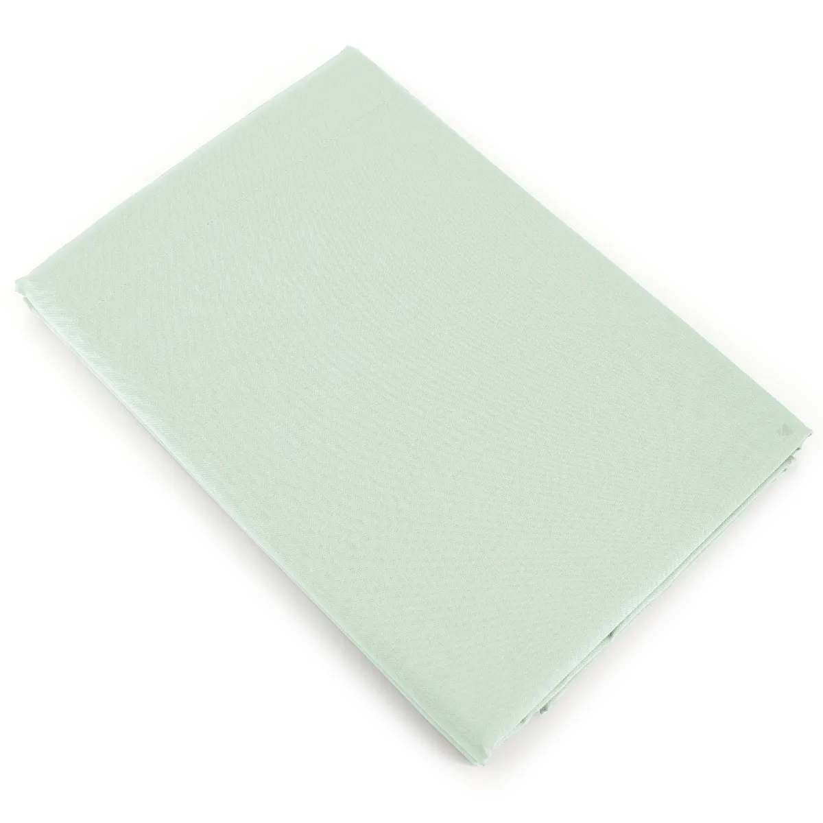 LINNEA  Drap plat uni 270x310 cm 100% coton ALTO vert fleur d'amandier