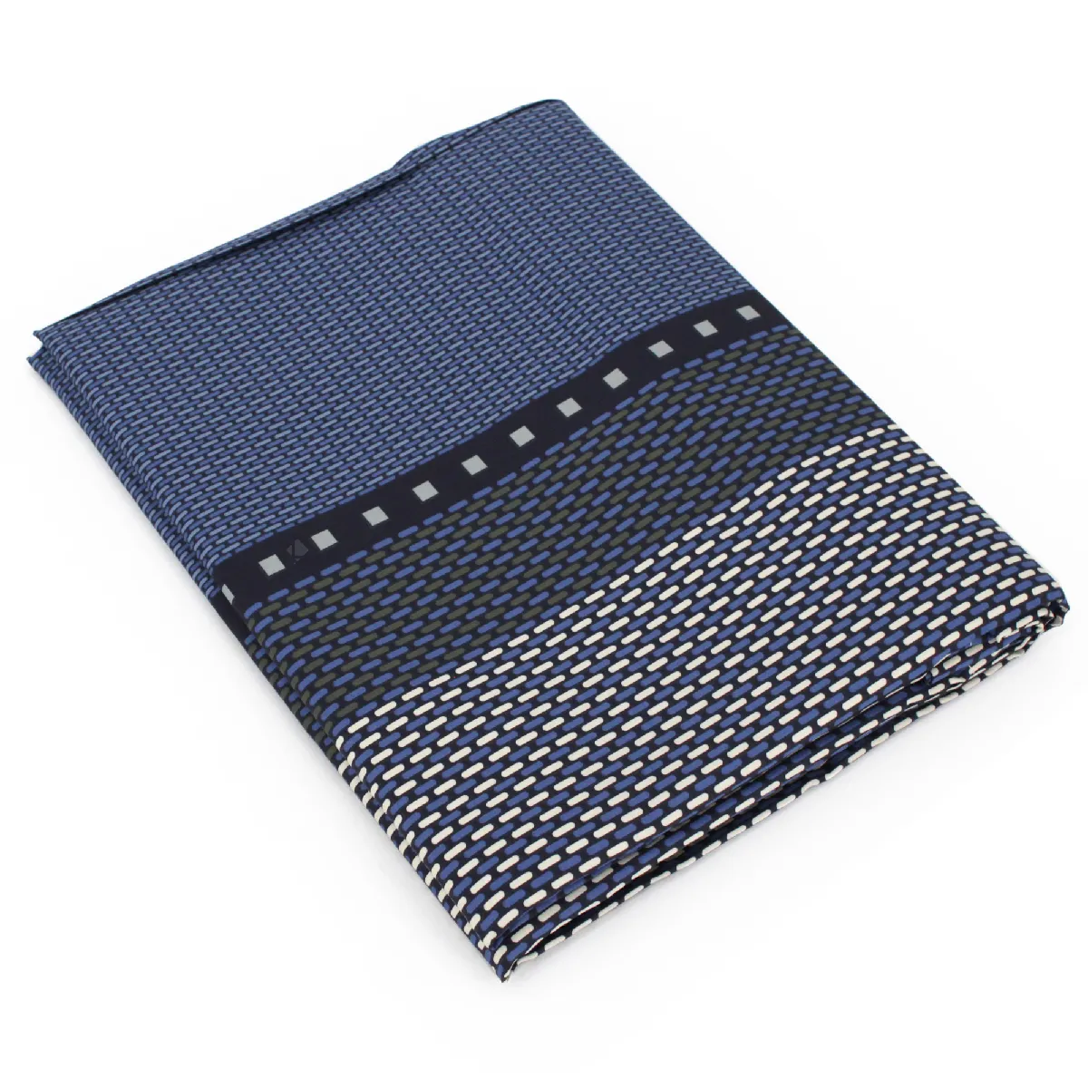 LINNEA  Drap plat 180x290 cm satin de coton ENZO bleu