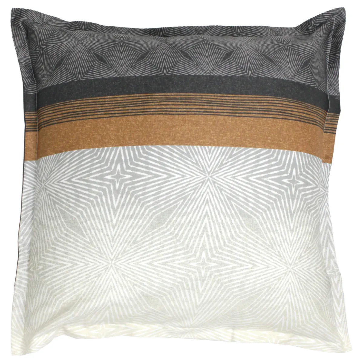 LINNEA  Taie d'oreiller 65x65 cm satin de coton TIAGO noir