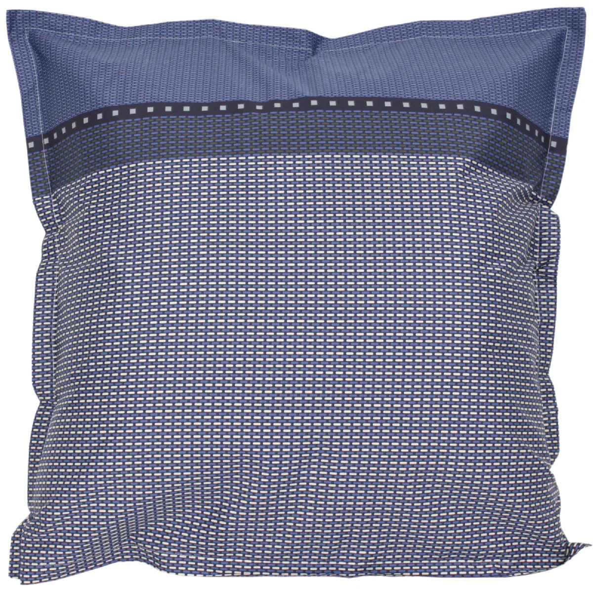 Linnea Taie d'oreiller 65x65 cm Satin de Coton Enzo Bleu