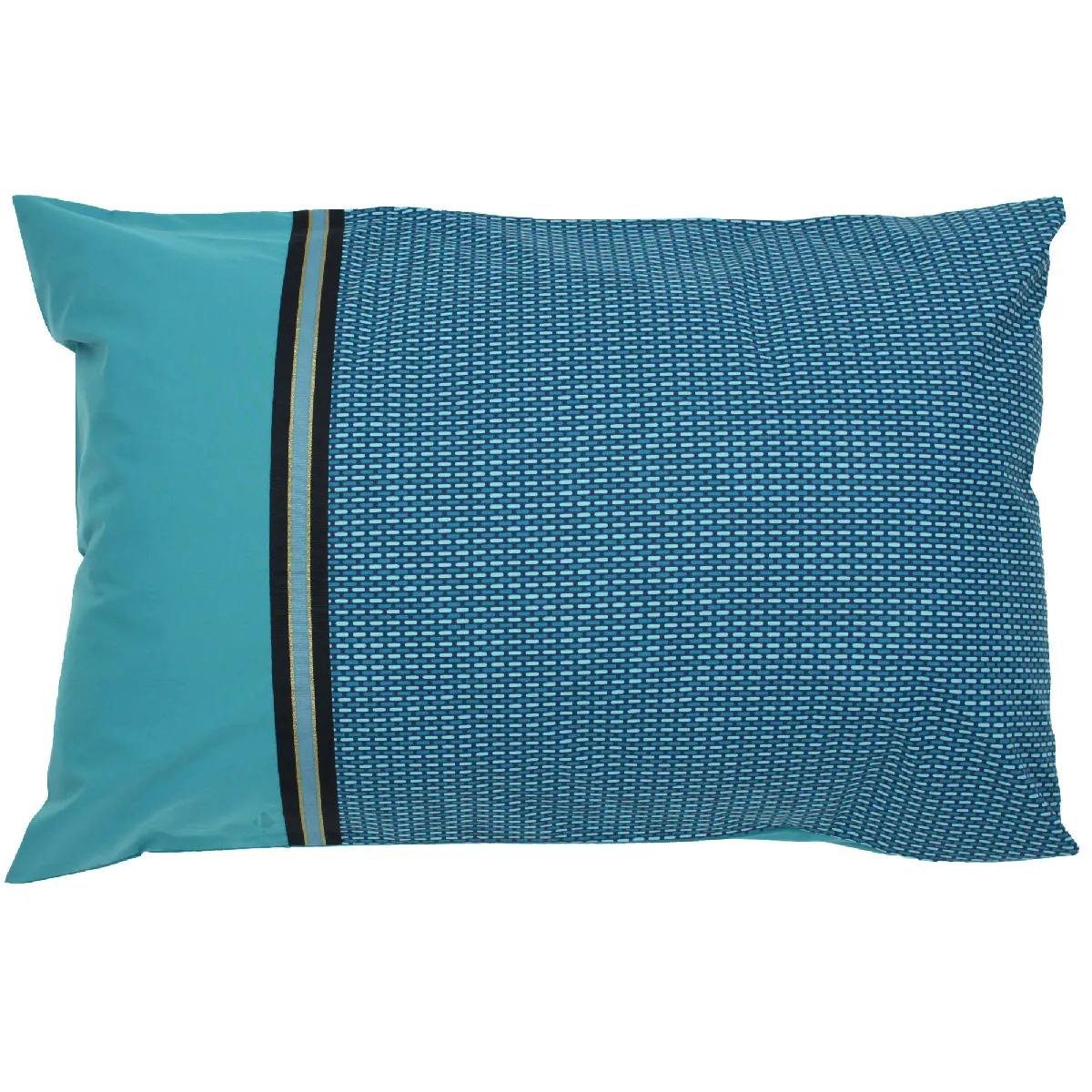 LINNEA  Taie d'oreiller 70x50 cm Percale de Coton Gustav Vert Emeraude