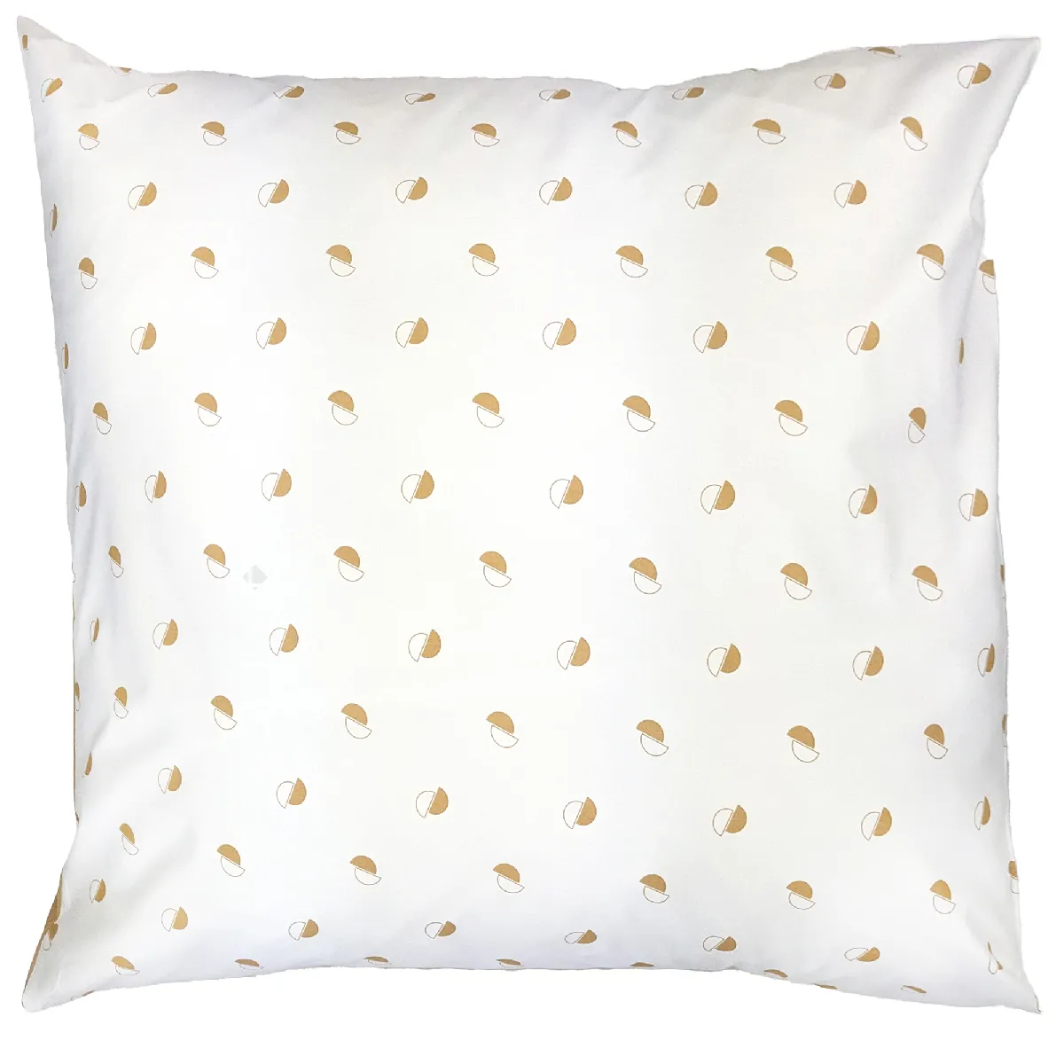 LINNEA  Taie d'oreiller 65x65 cm Percale 100% Coton Alex Marron Moka