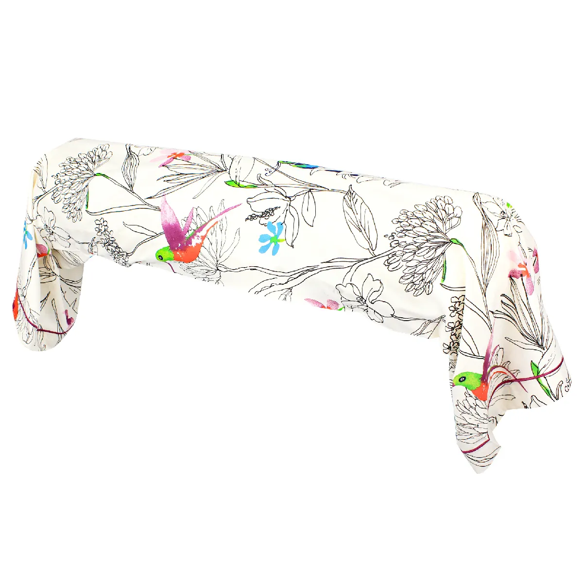 Linnea Taie de traversin 140x43 cm 100% Coton Amazonia Ecru