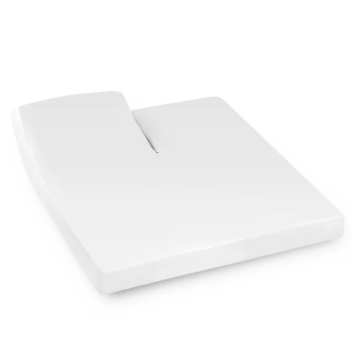 LINNEA Drap Housse Relaxation Uni 2x100x190 Cm 100% Coton Alto Blanc Tr T&ecirc;te Relevable Uniquement