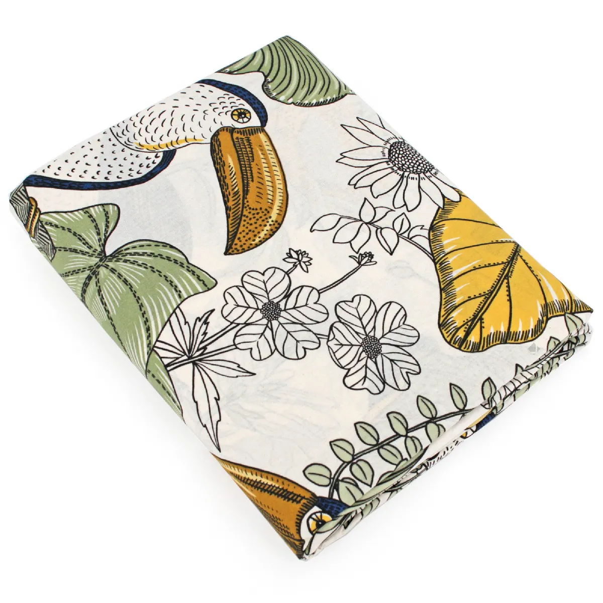 LINNEA  Drap Plat 280x310 cm 100% Coton Toco Vert