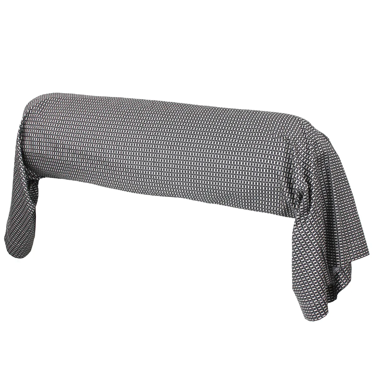 Linnea Taie de traversin 140x43 cm Satin de Coton Enzo Noir