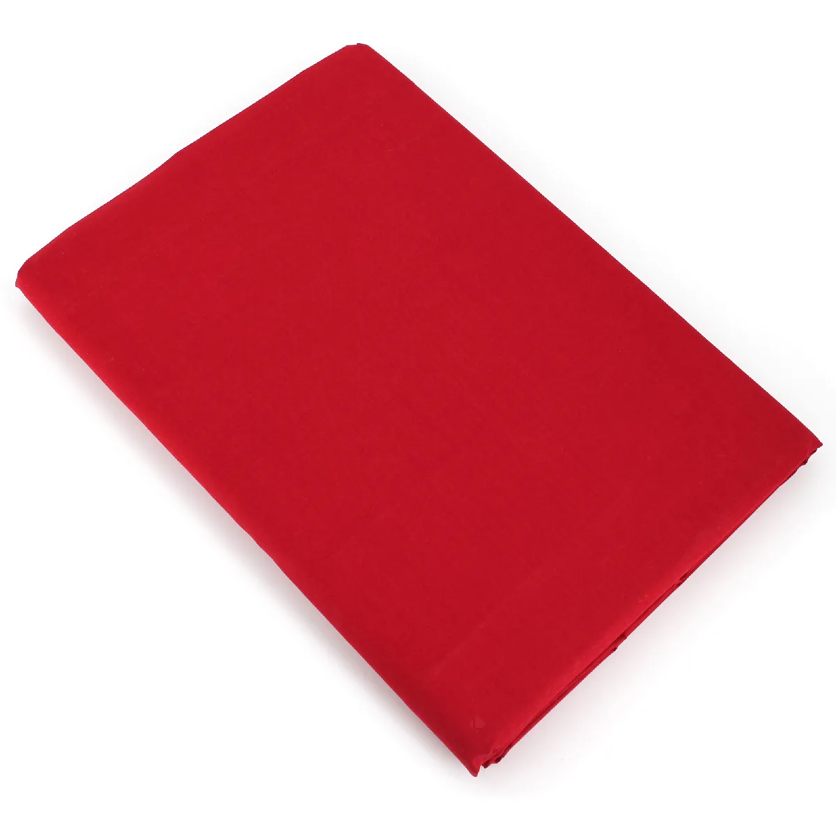 Drap plat uni 100% coton alto 270x310 cm - Rouge Garance