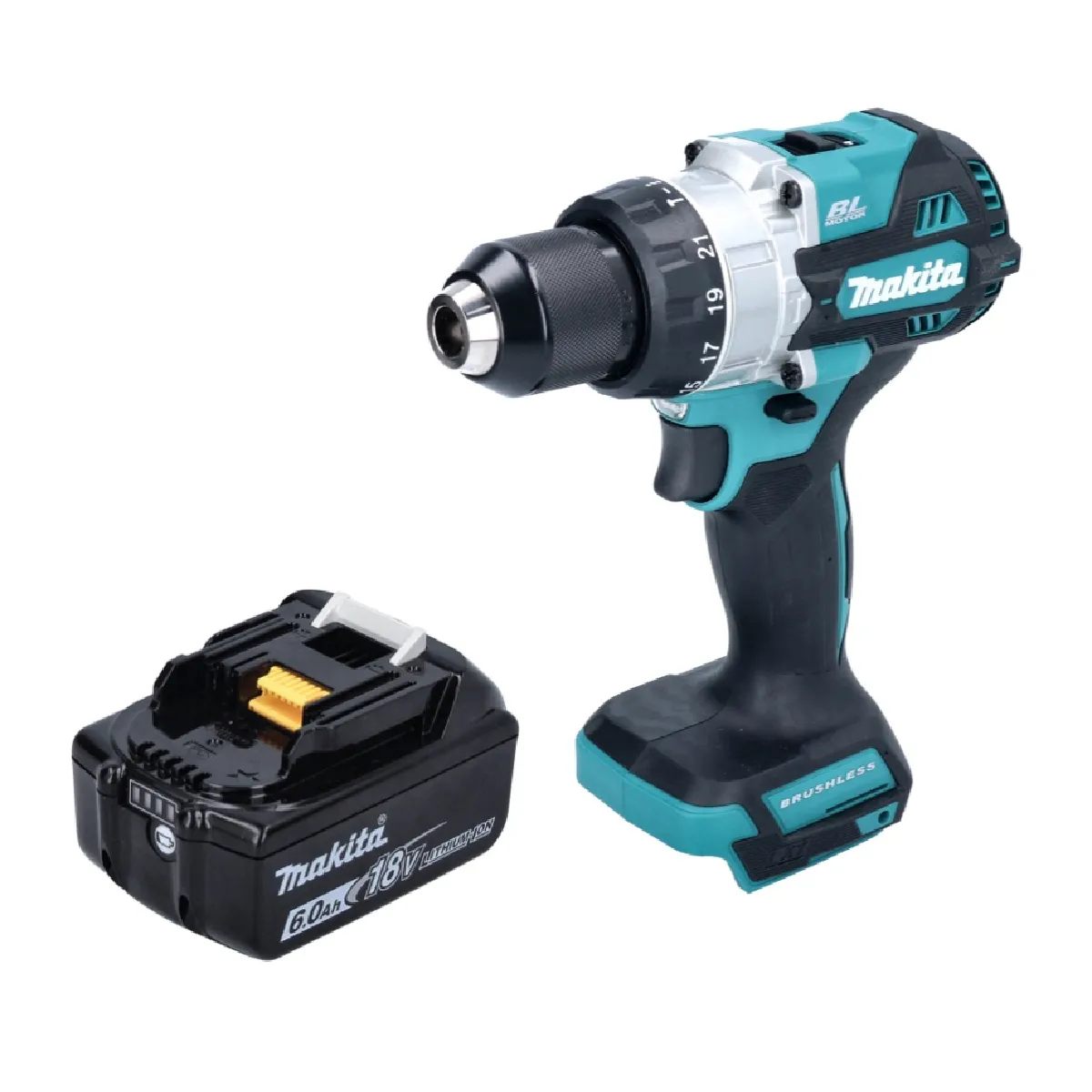 Perceuse visseuse à percussion sans fil Makita DHP 486 18V 130 Nm Brushless - vue 2