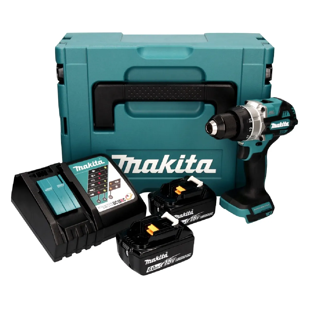 Perceuse visseuse sans fil Makita DDF 486 18V Brushless 130 Nm - vue 2