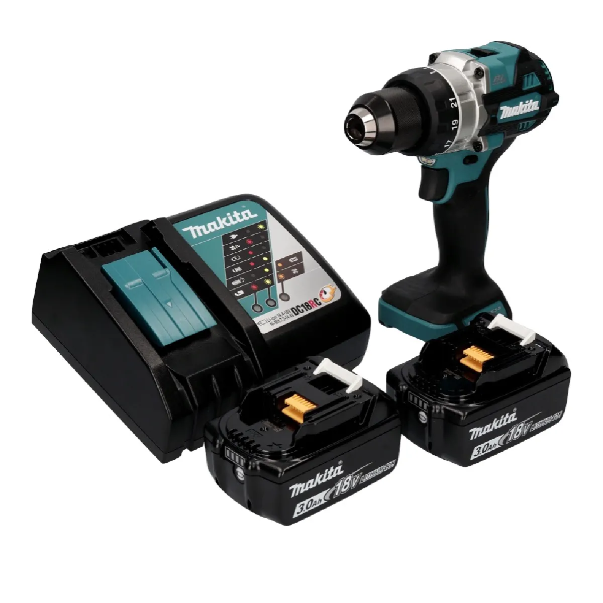 Perceuse visseuse sans fil Makita DDF 486 18V 130 Nm Brushless - vue 7