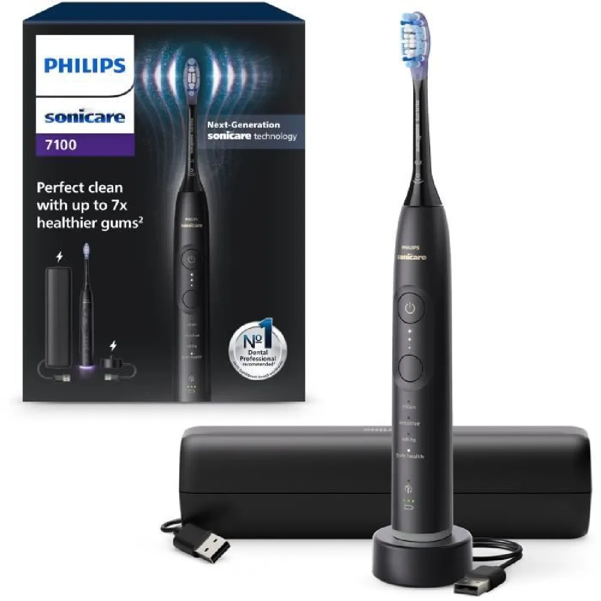 Philips Sonicare Serie 7100 - Noir