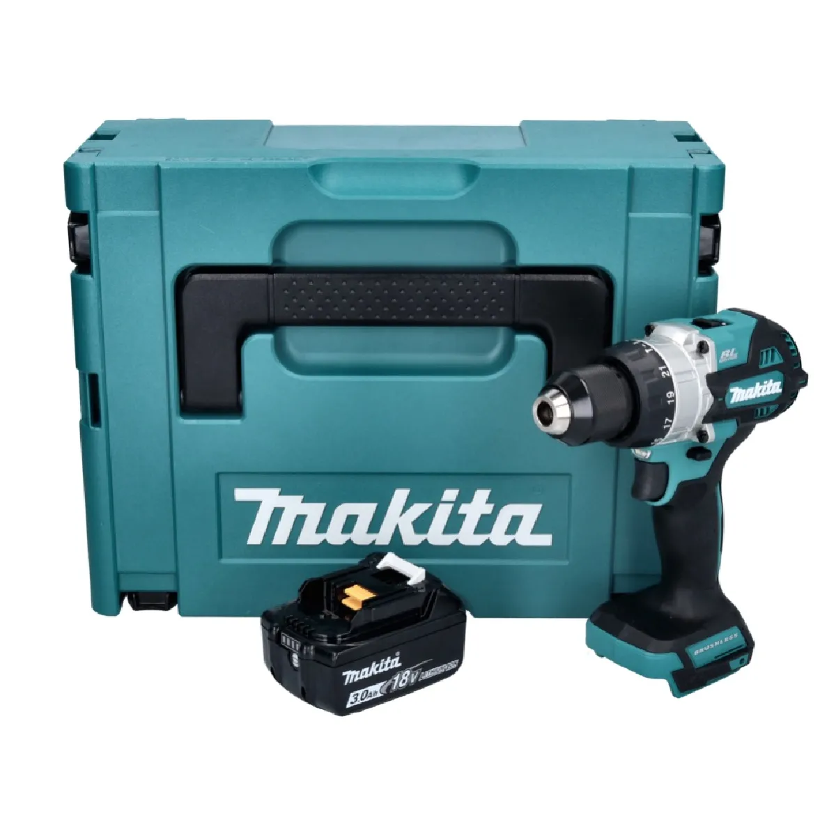 Perceuse visseuse à percussion Makita DHP 486 18V 130 Nm Brushless - vue 2
