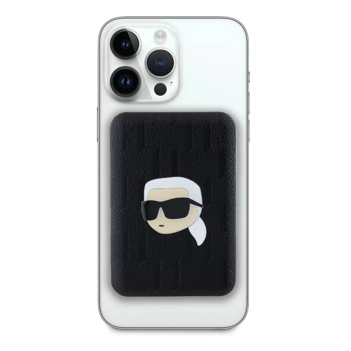Karl Lagerfeld Noir Batterie Externe Magsafe 5000Mah Avec Motif Karl Heads