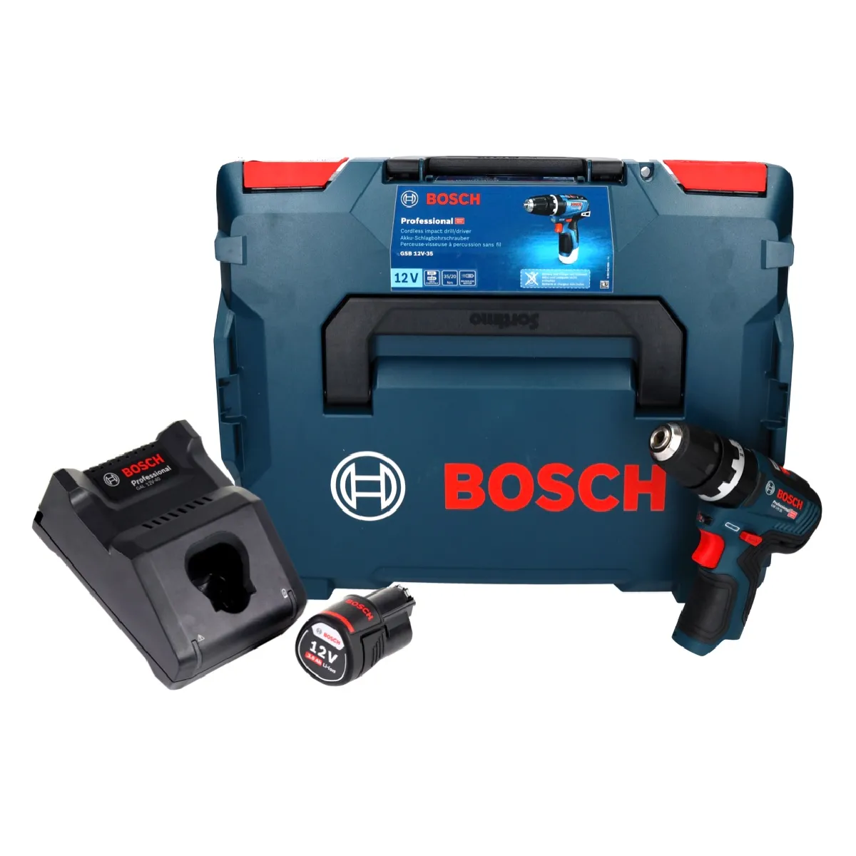 Perceuse visseuse à percussion sans fil Bosch GSB 12V 35 35 Nm Brushless Batterie 3 0 Ah - vue 2