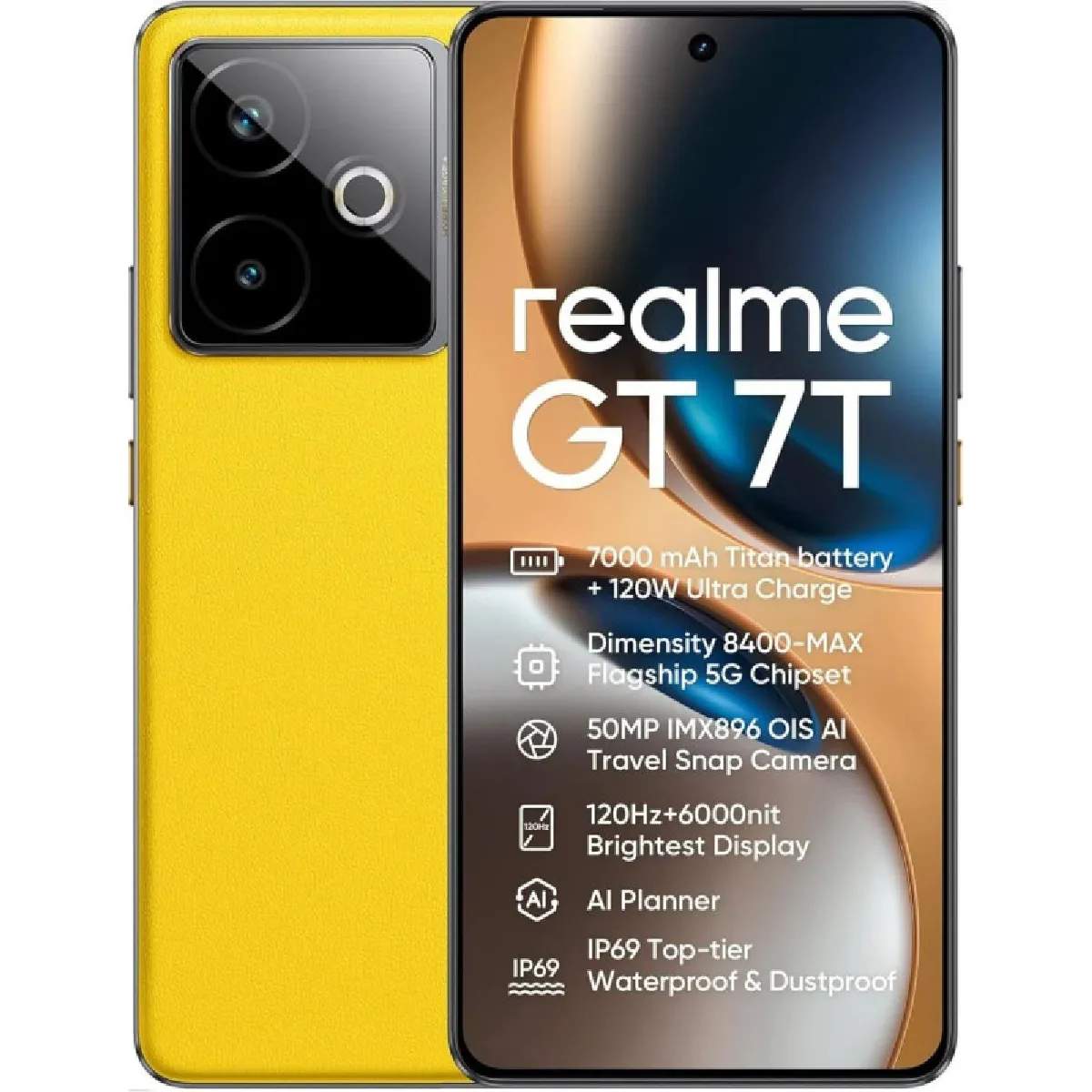 Realme GT 12Go/256Go - Jaune