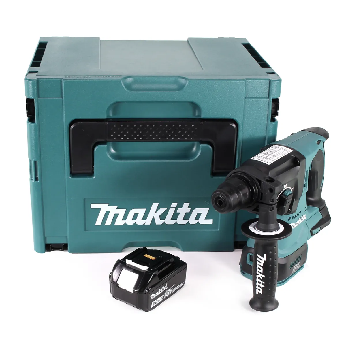 Makita DHR 242 F1J Marteau perforateur sans fil 18V 2 0J SDS plus Brushless + 1x batterie 3 0Ah + Makpac sans chargeur
