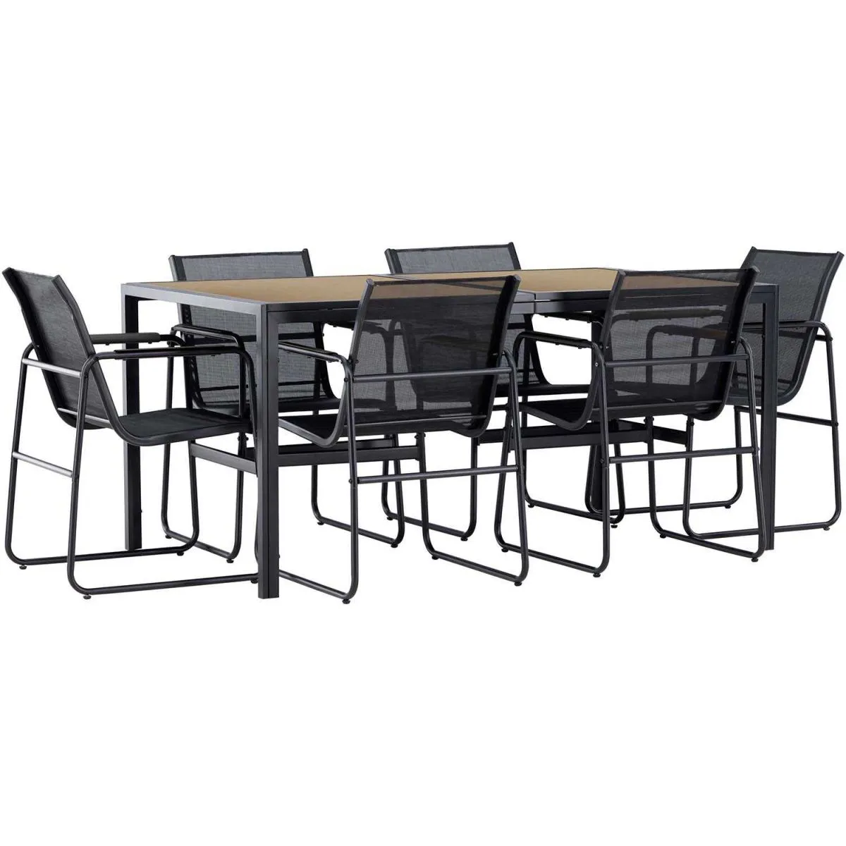 Ensemble table de repas et 6 chaises extérieures Lampedusa. Ensemble table de repas et 6 chaises extérieures Lampedusa.