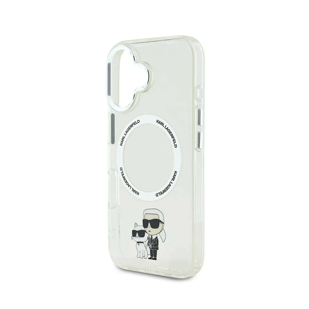 Karl Lagerfeld Coque Magsafe Pour Iphone 16 Transparent