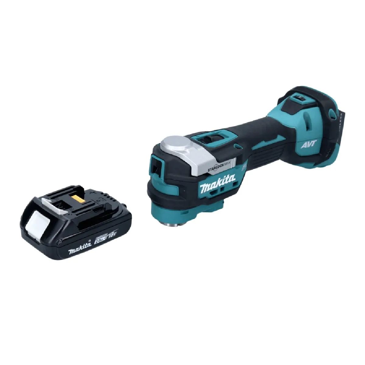 Makita DTM 52 A1 Outil multifonctions sans fil 18 V Starlock Max Brushless + 1x batterie 2 0 Ah sans chargeur - vue 1