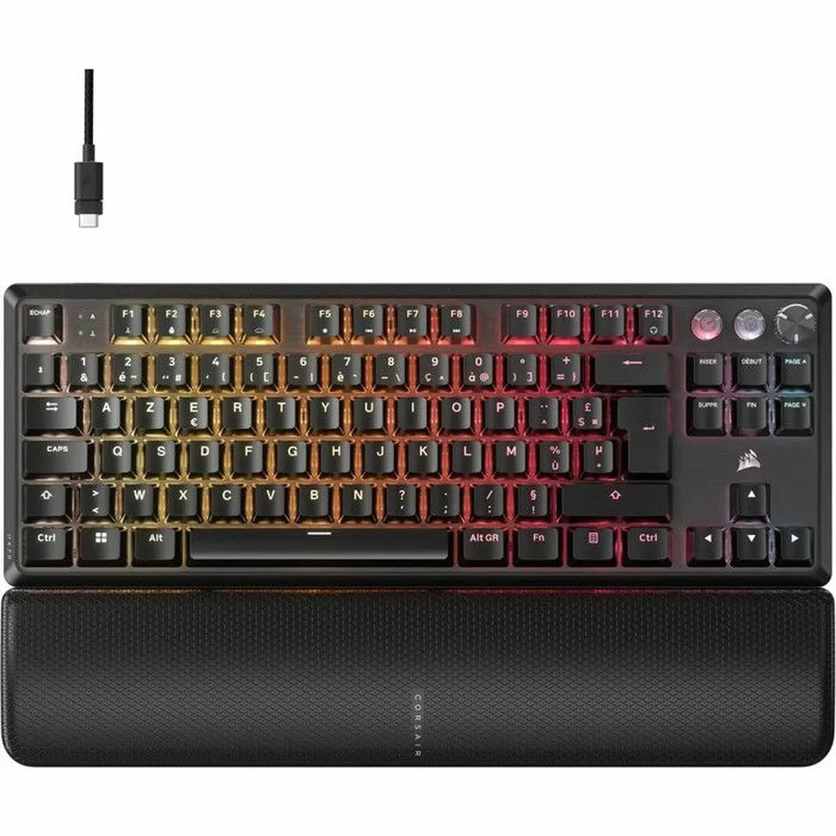 Clavier Gaming CORSAIR K70 Pro TKL – Interrupteurs MGX Hyperdrive, Rétroéclairage RGB - vue 8