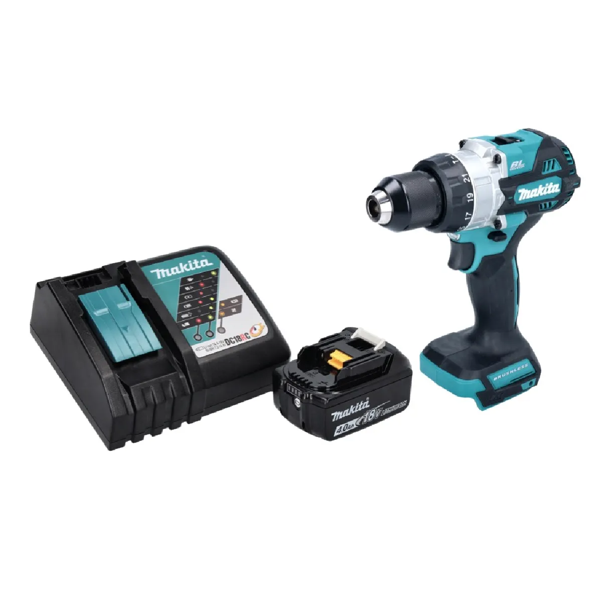 Perceuse visseuse à percussion Makita DHP 486 18V 130 Nm Brushless - vue 8