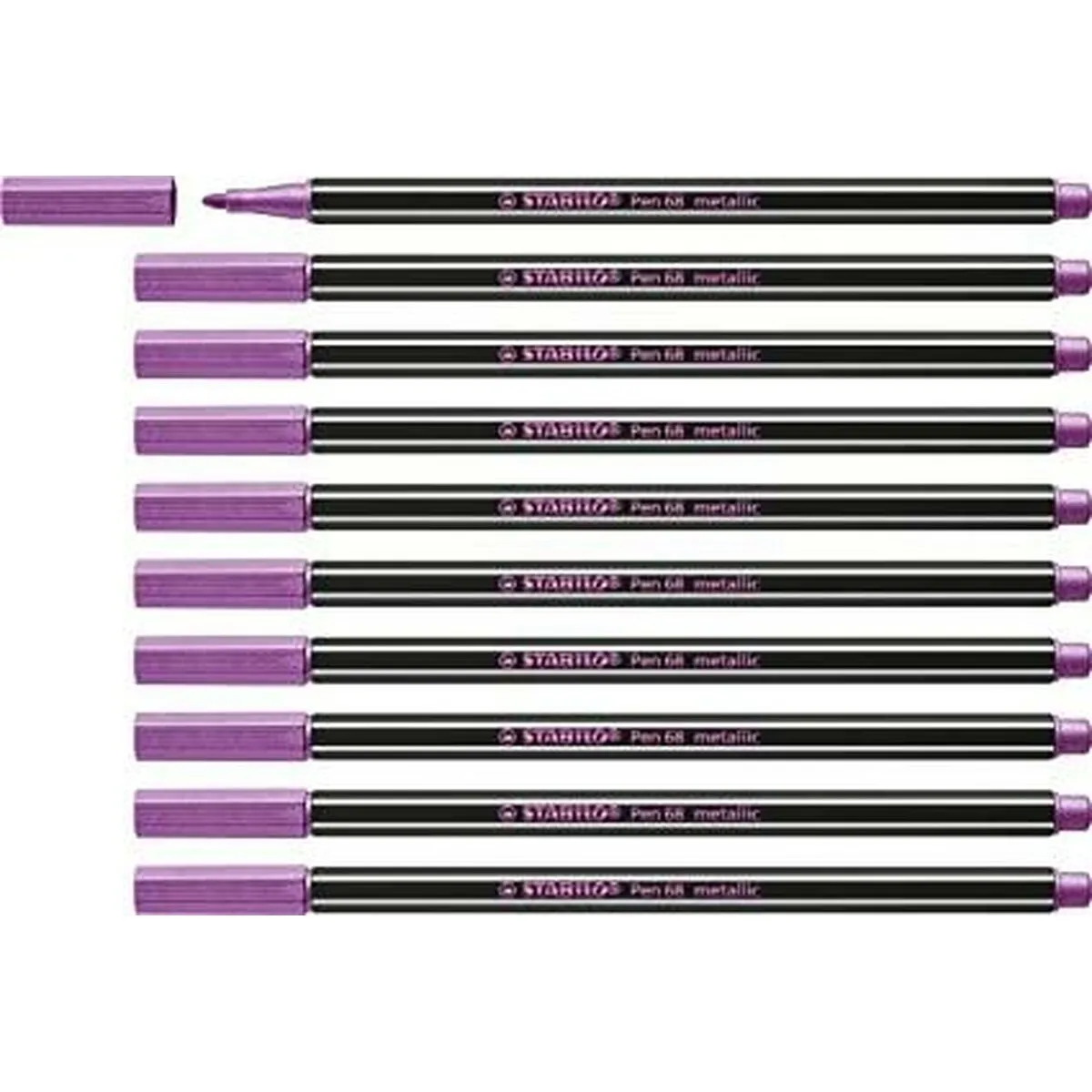 Feutres Stabilo Pen 68 metallic 10 Pièces