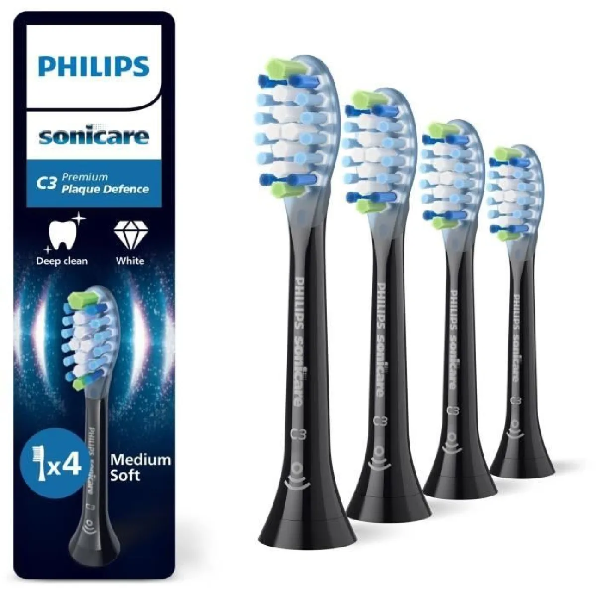 Philips têtes de brosse C3 – Noir