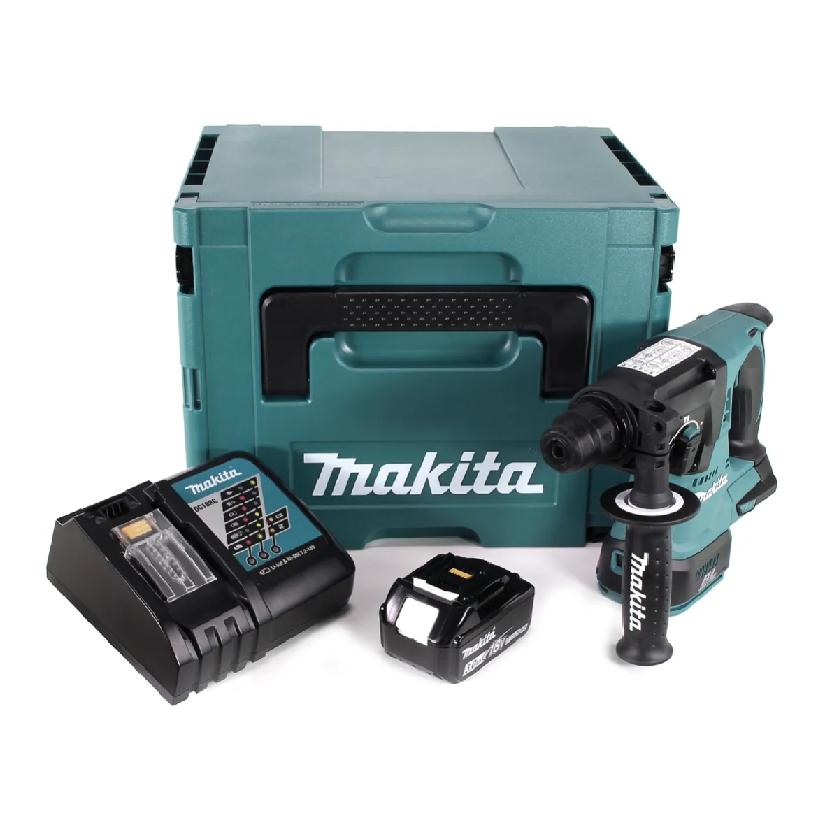 Makita DHR 242 RF1J Marteau perforateur sans fil 18V 2 4J SDS plus Brushless + 1x batterie 3 0Ah + chargeur + Makpac
