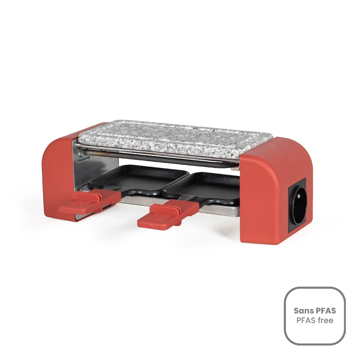 Livoo - Appareil à raclette à 2 personnes 450w rouge DOC310R