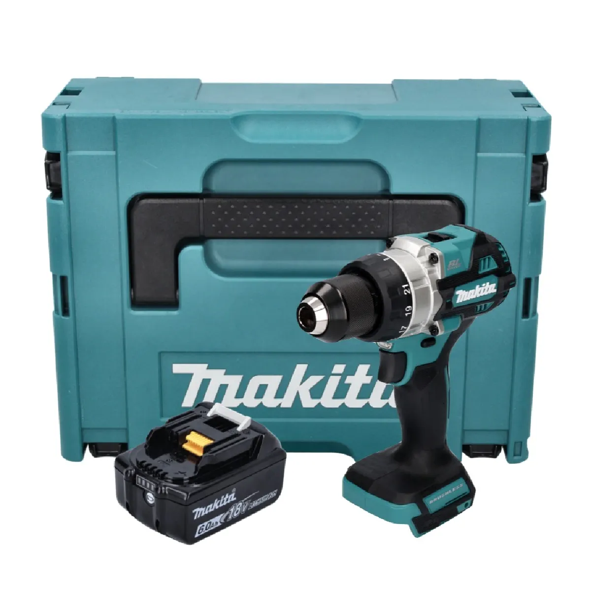 Perceuse visseuse sans fil Makita DDF 486 18V 130 Nm Brushless - vue 9