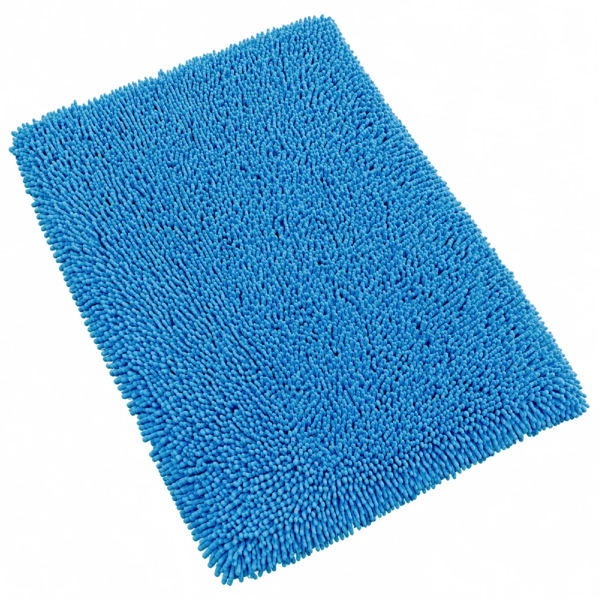 Tapis de salle de bain Linnea Tapis de bain 50x80 cm chenille bleu lectrique 1800g/m2