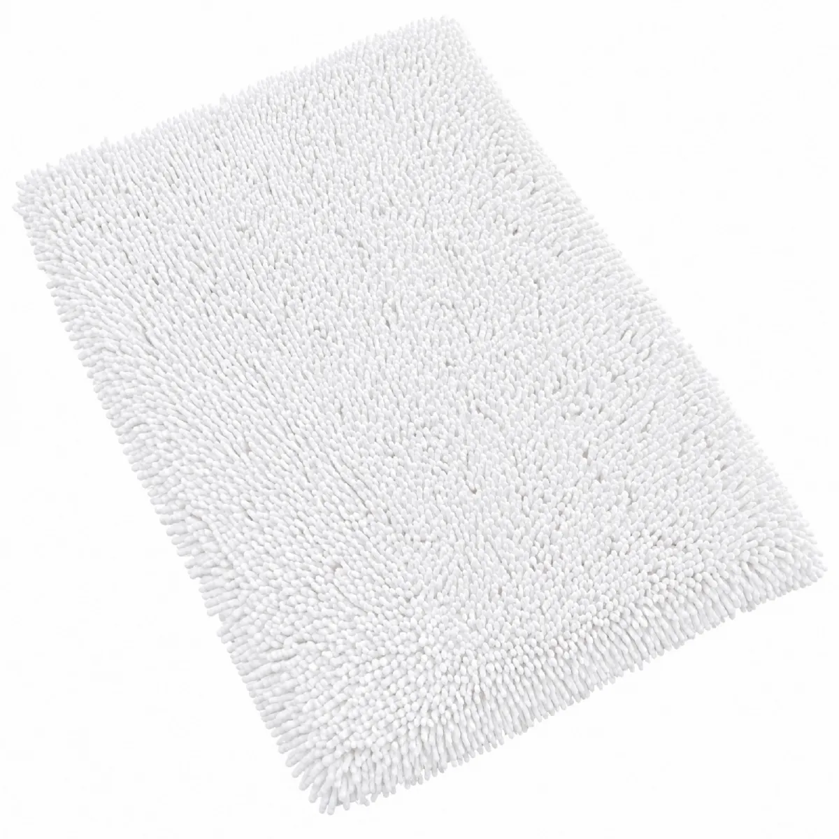 Linnea Tapis de Bain 50x80 cm Chenille Blanc 1800 g/m2