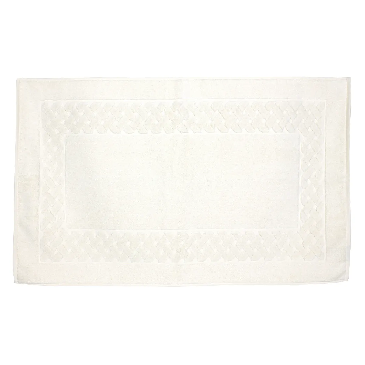 Linnea Tapis de Bain 50x80 cm Royal Cresent Blanc Cr&egrave;me 850 g/m2