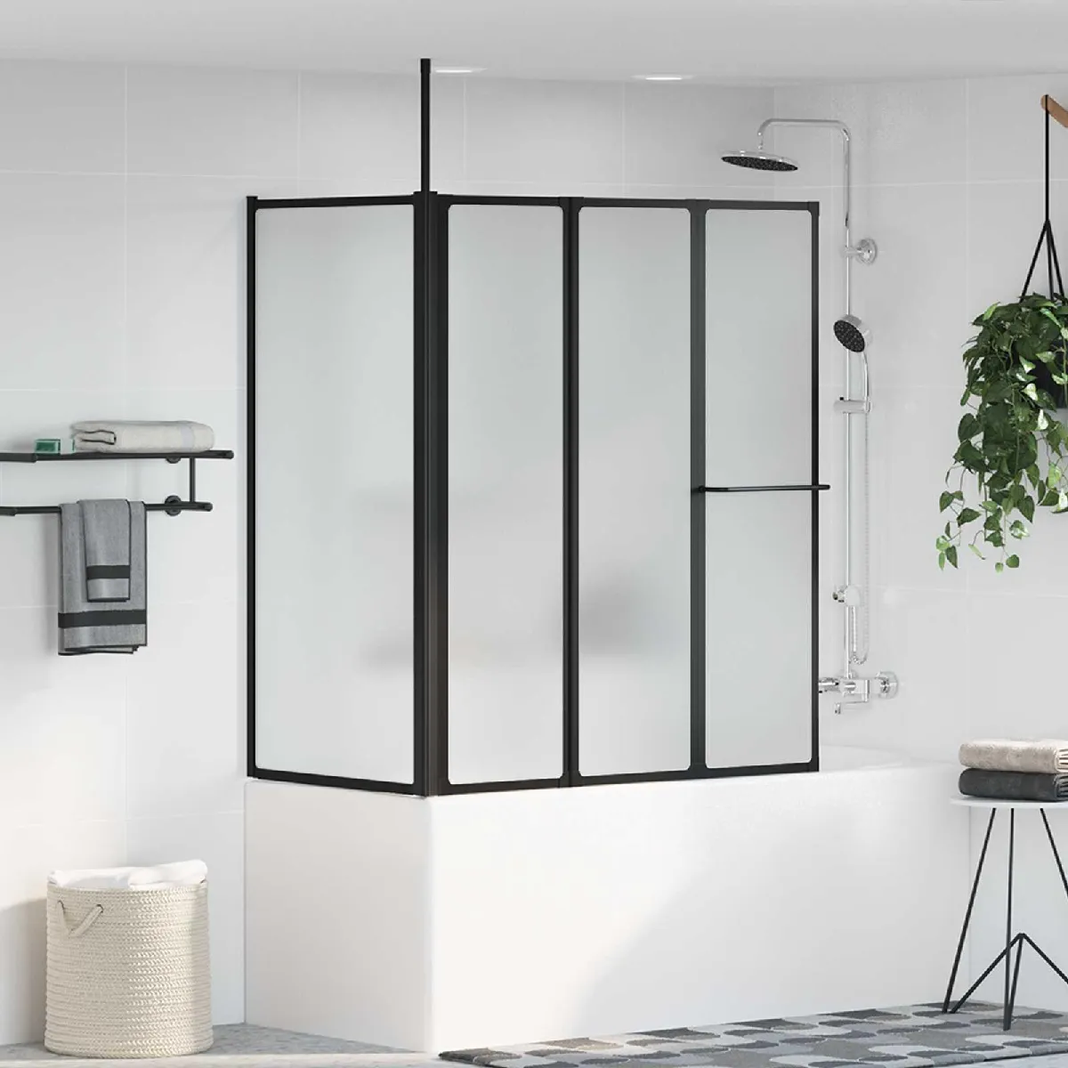 vidaXL Paroi de douche Autre 120 x 70 x 137 cm Aluminium
