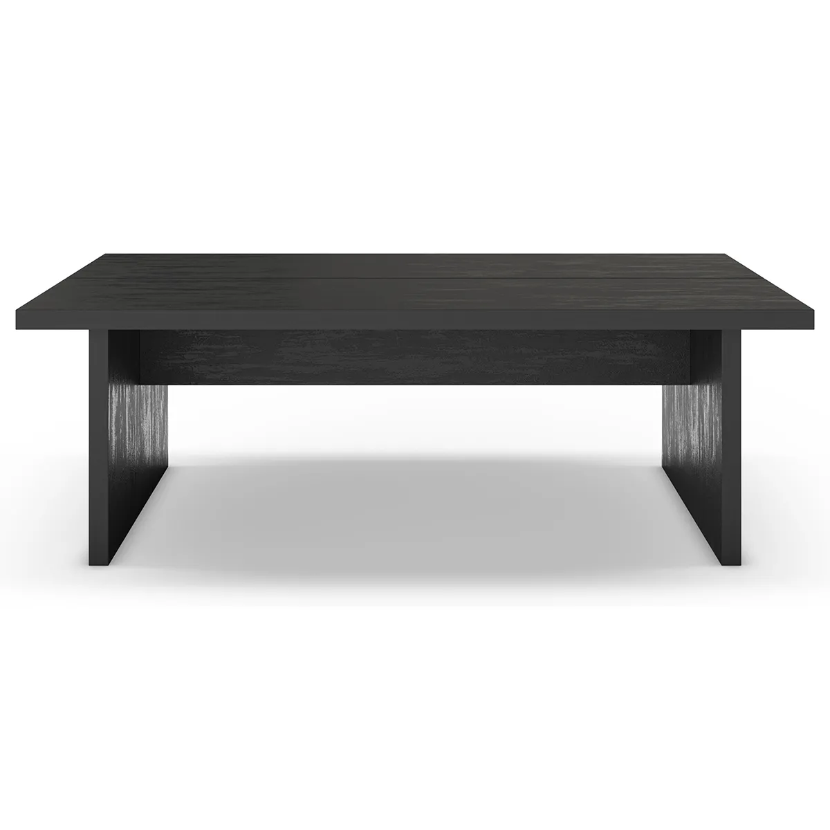 Comparer les prix de Table basse, table de salon rectangulaire aspect bois coloris noir - Longueur 120 x Profondeur 70 x Hauteur 40 cm