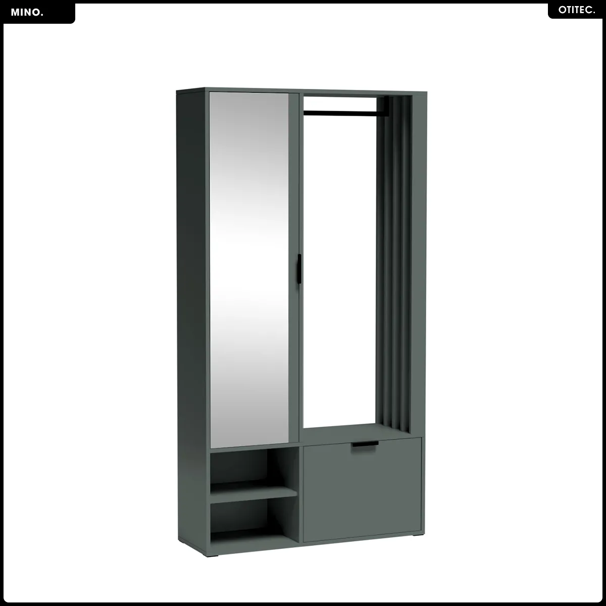 Otitec Meuble d'entrée à chaussures - Vert