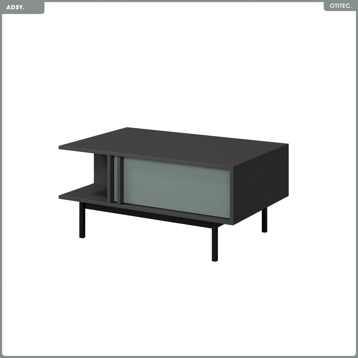 Comparer les prix de Table basse - L.93 x H.43 x P.60 - ADSY