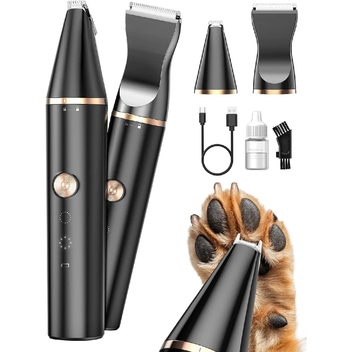 Comparer les prix de Tondeuse chien rechargeable silencieuse avec 2 lames