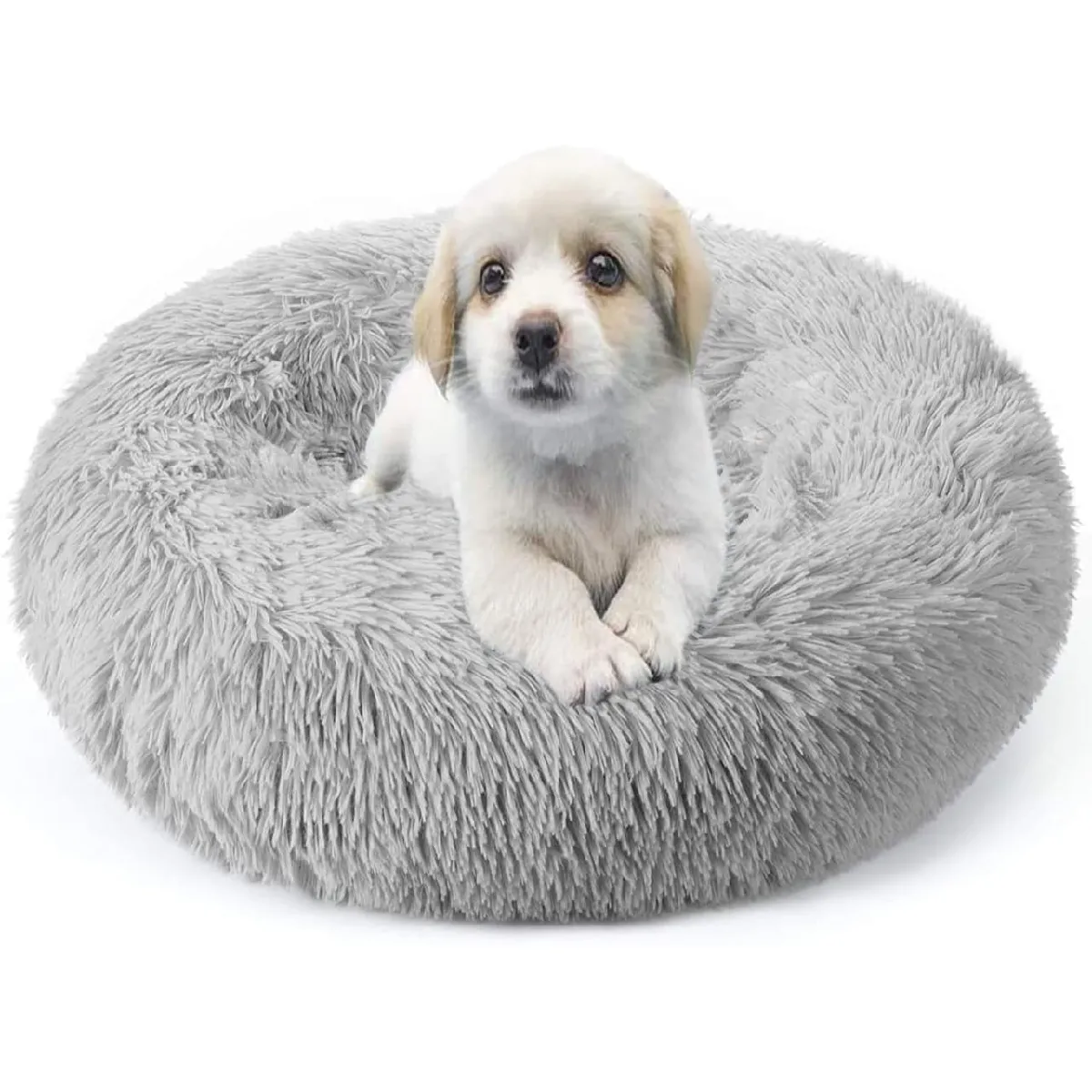 Comparer les prix de Panier Rond Chien Coussin Chat 60 cm gris