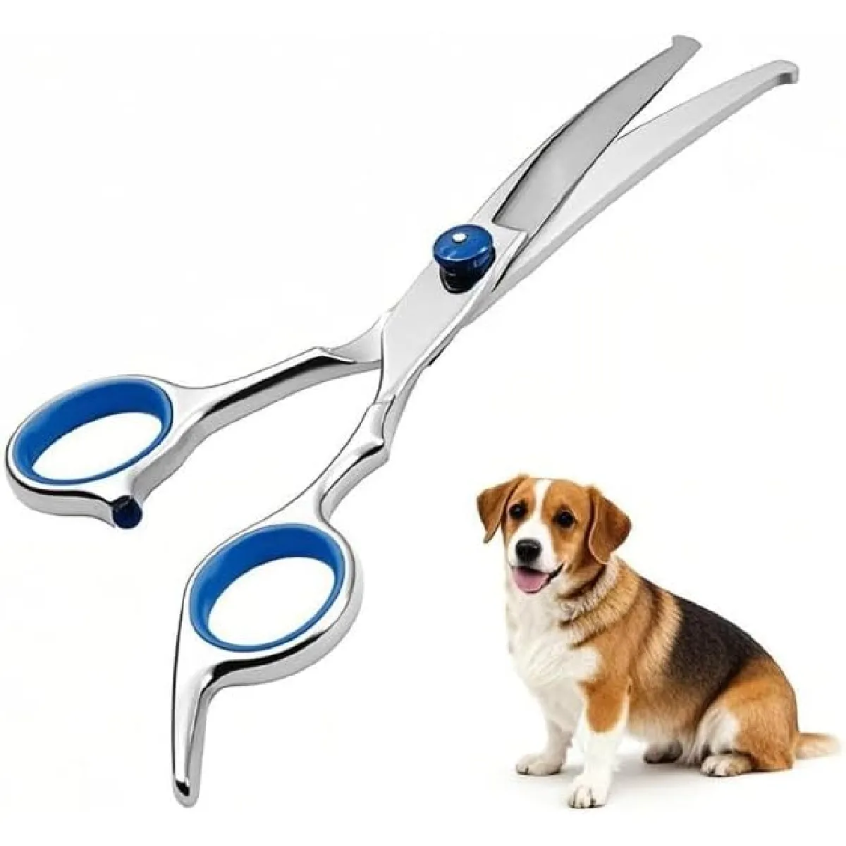 Comparer les prix de Set 6 en 1 Ciseaux Toilettage Chien Or Rose Acier Inoxydable