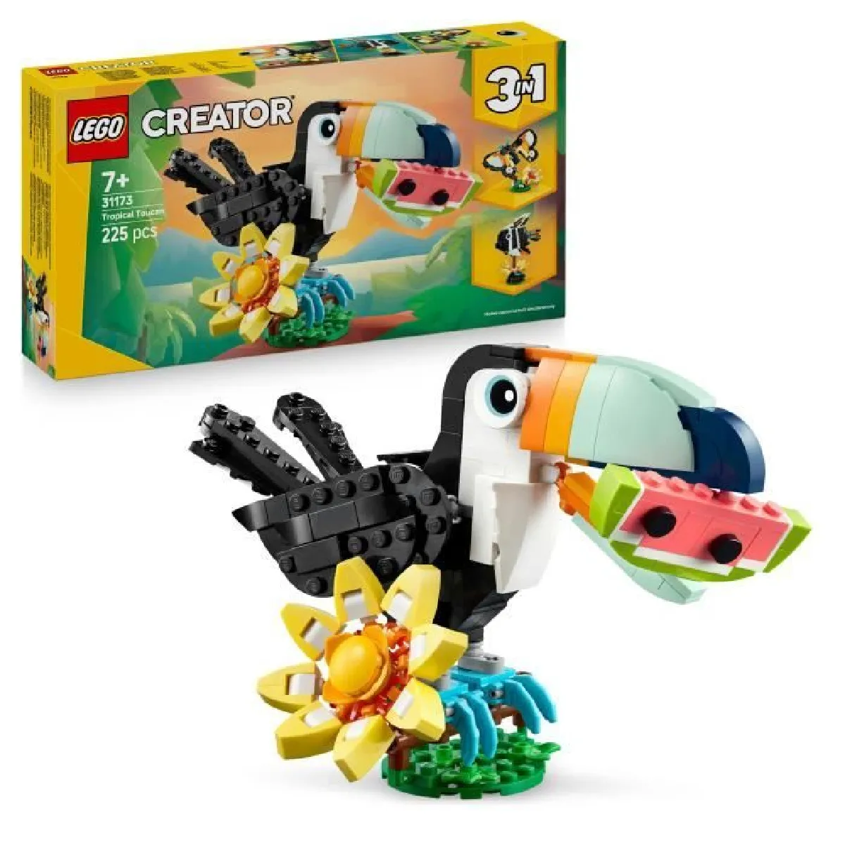LEGO® Creator 3 en 1 31173 Animaux sauvages le toucan tropical