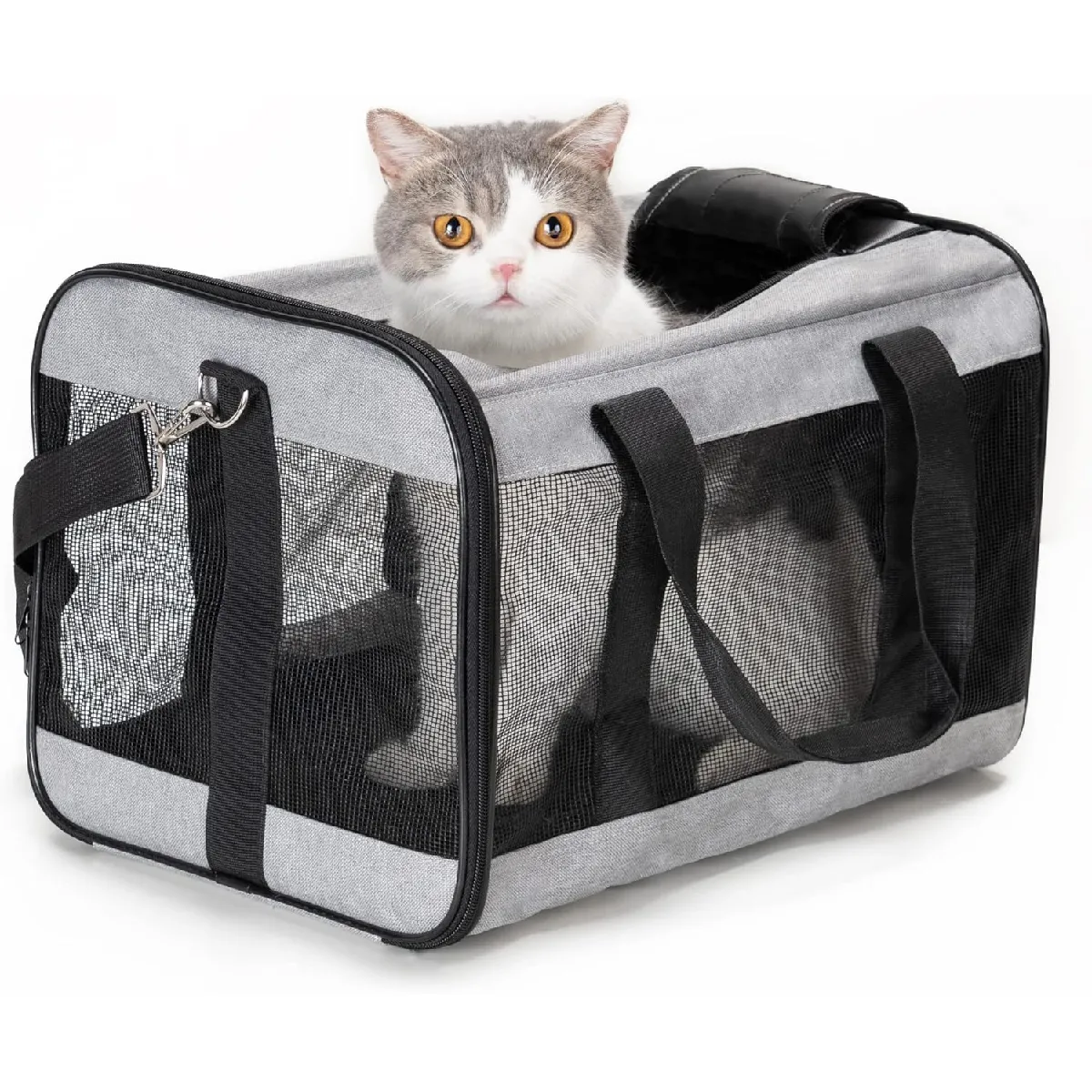 Meilleurs prix pour Sac de transport souple pliable pour chat ou petit chien gris