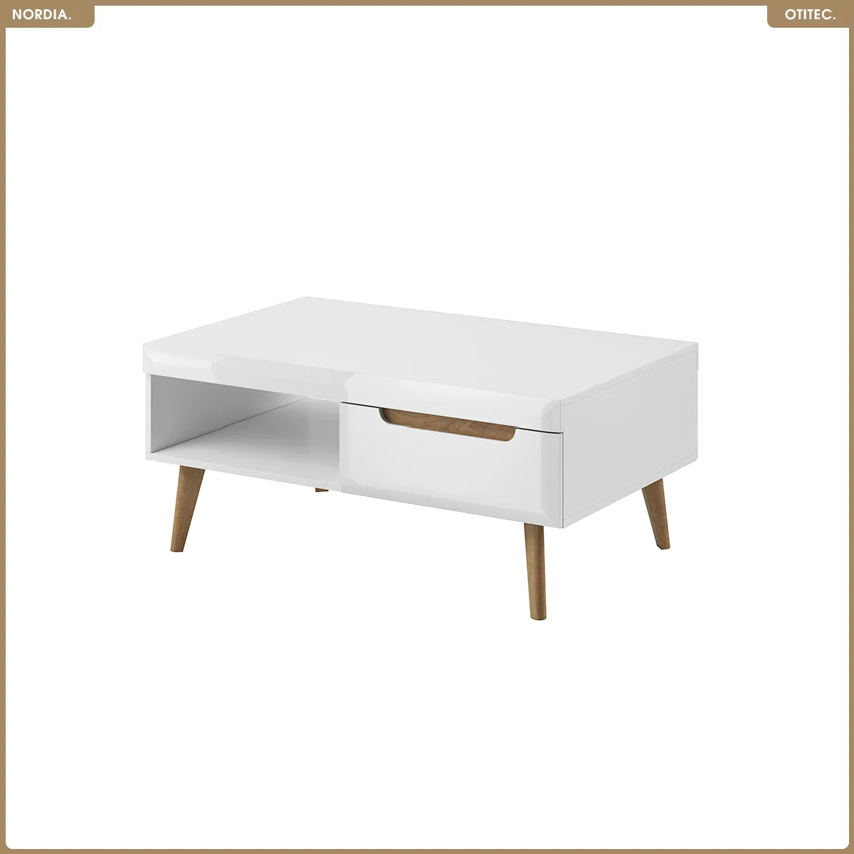 Meilleurs prix pour Table basse - L.107 x H.46 x P.67 cm - NORDIA