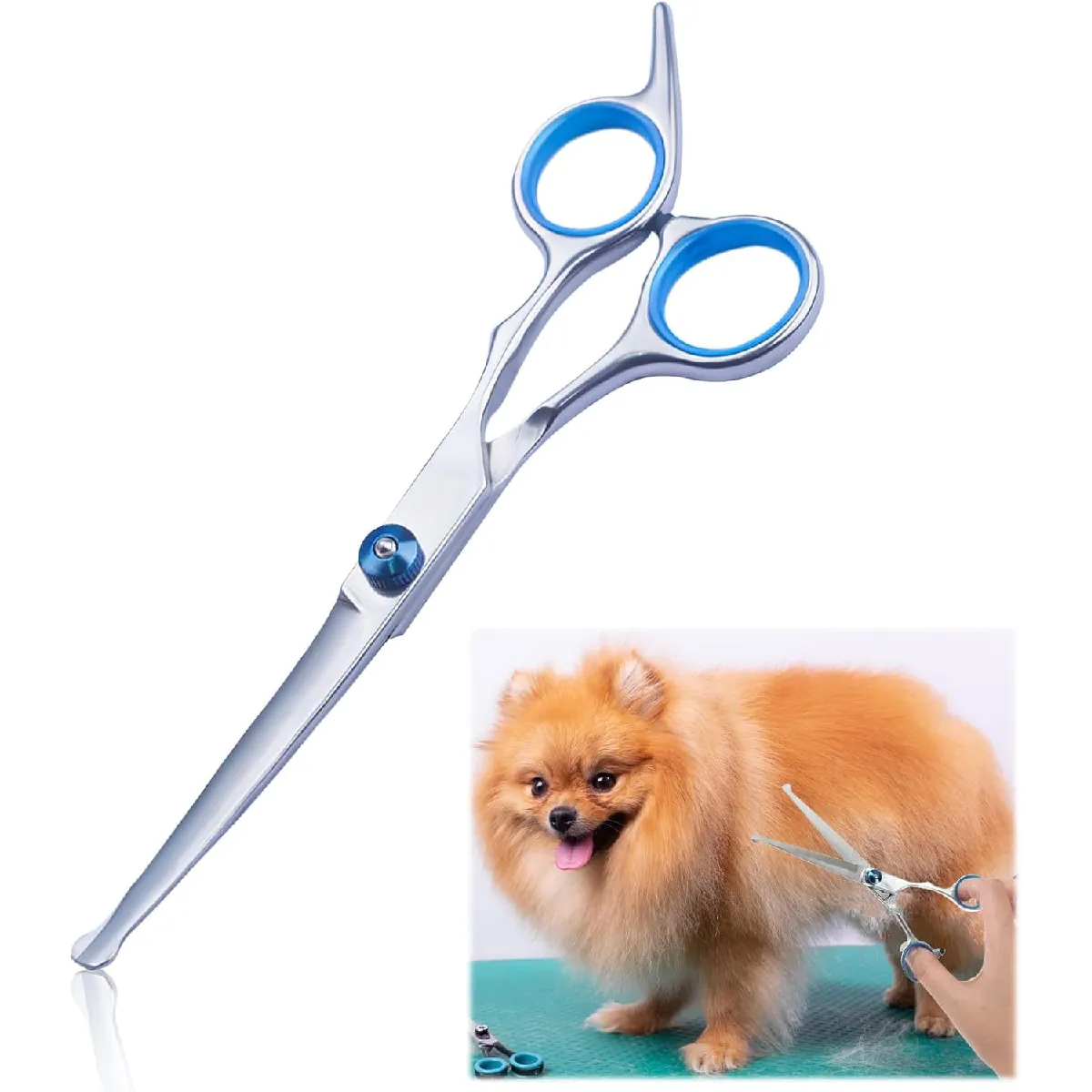 Comparer les prix de Ciseaux toilettage sécurité inoxydable à pointe ronde