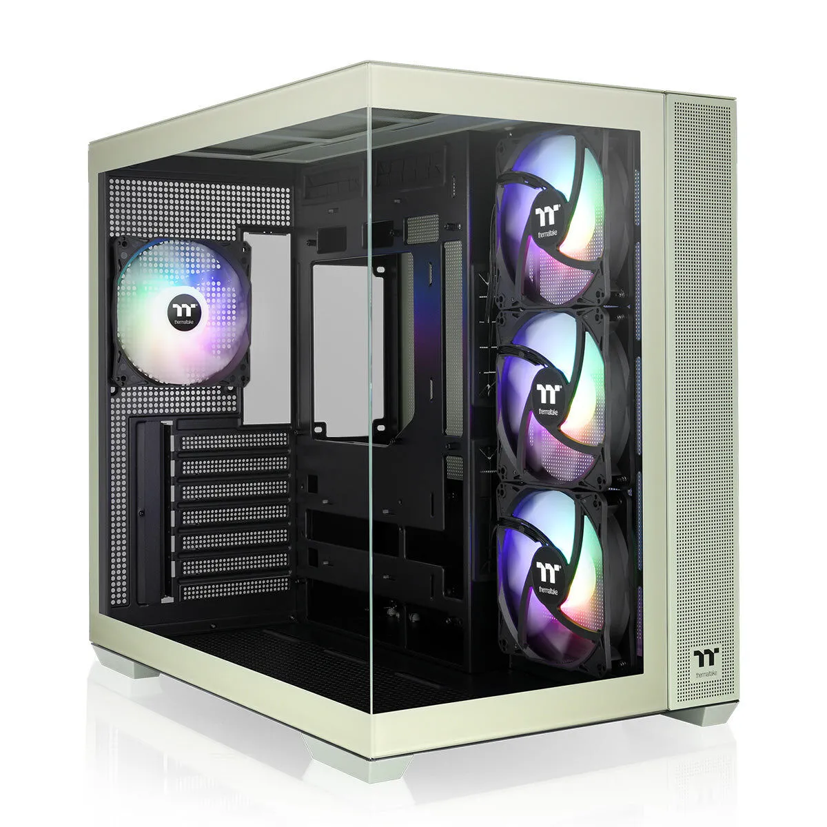 Thermaltake - View 380 TG RGB - Boîtier PC Moyen Tour ATX - Vert - Image 3