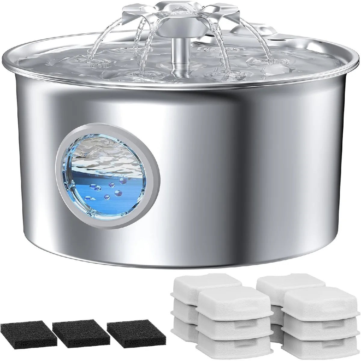 Comparer les prix de Fontaine Eau INOX Automatique de 2,6L gris